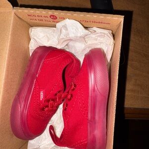 Vans Kids Bright Red Sneakers